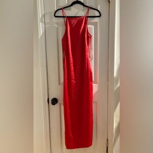 ZARA Silk red dress